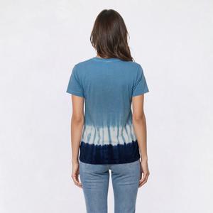 Womens Mountain Ridge Short Sleeve Tie Dye Border Hem Tee alternate view